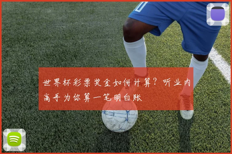 世界杯彩票奖金如何计算？听业内高手为你算一笔明白账